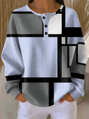 Statement Waffle Color-Block Top