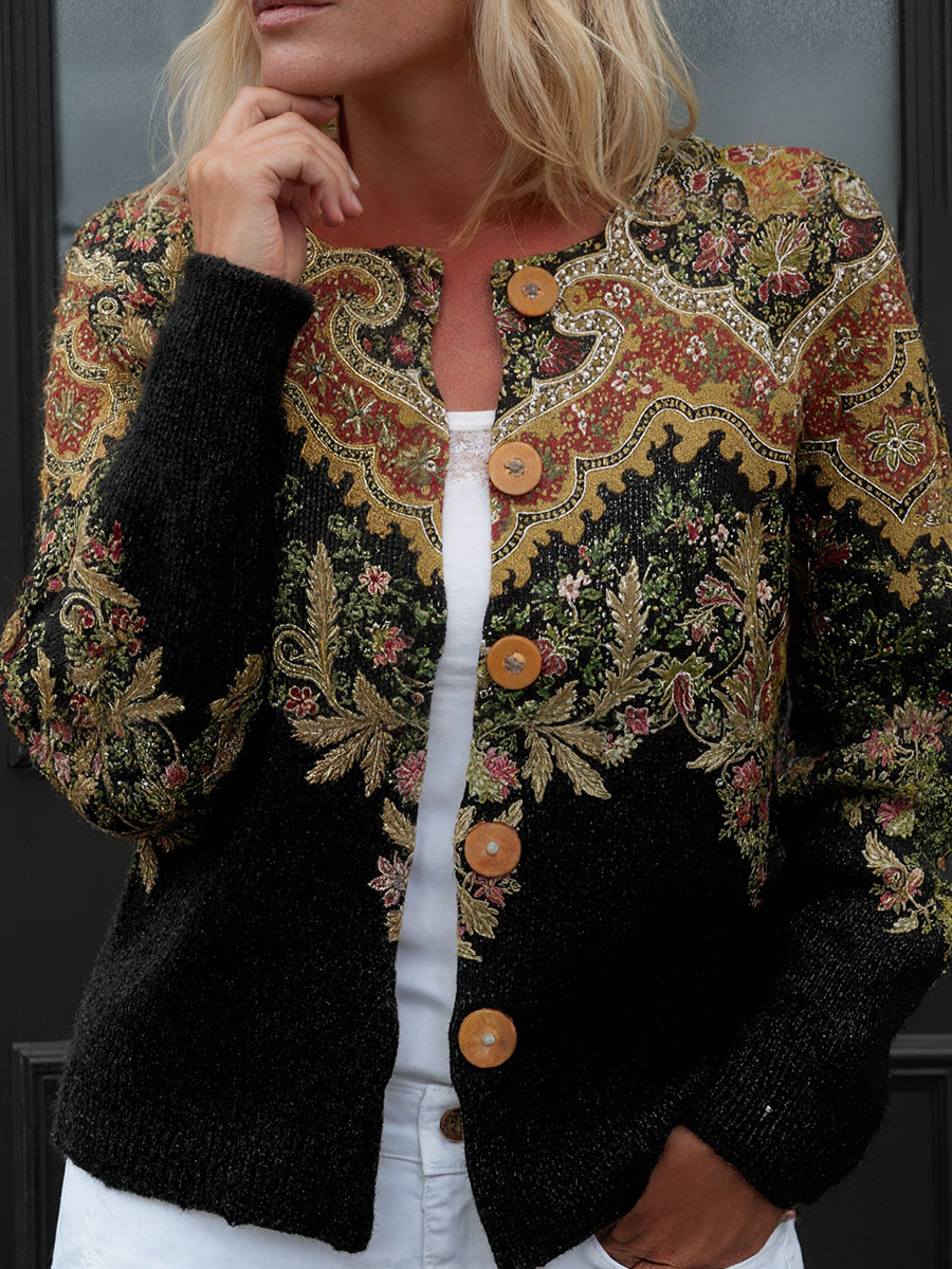 Stylish Fashion Print Cardigan