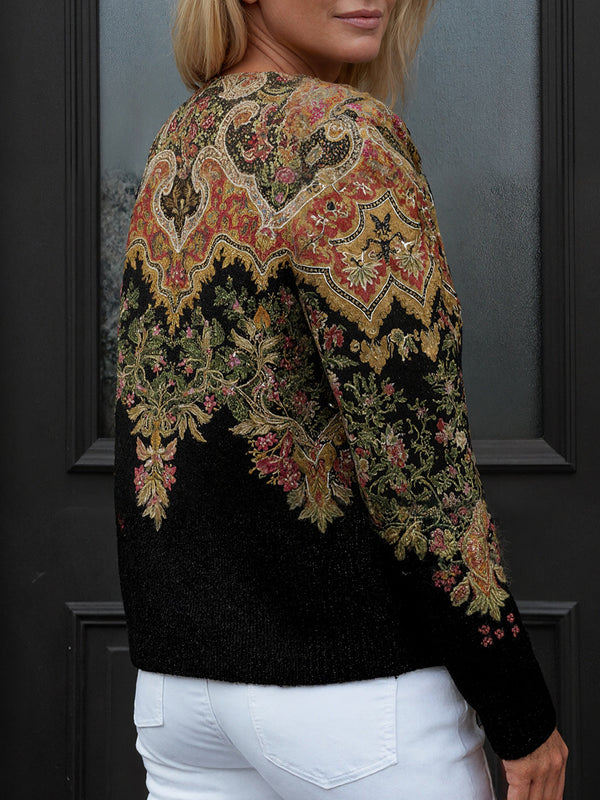 Stylish Fashion Print Cardigan