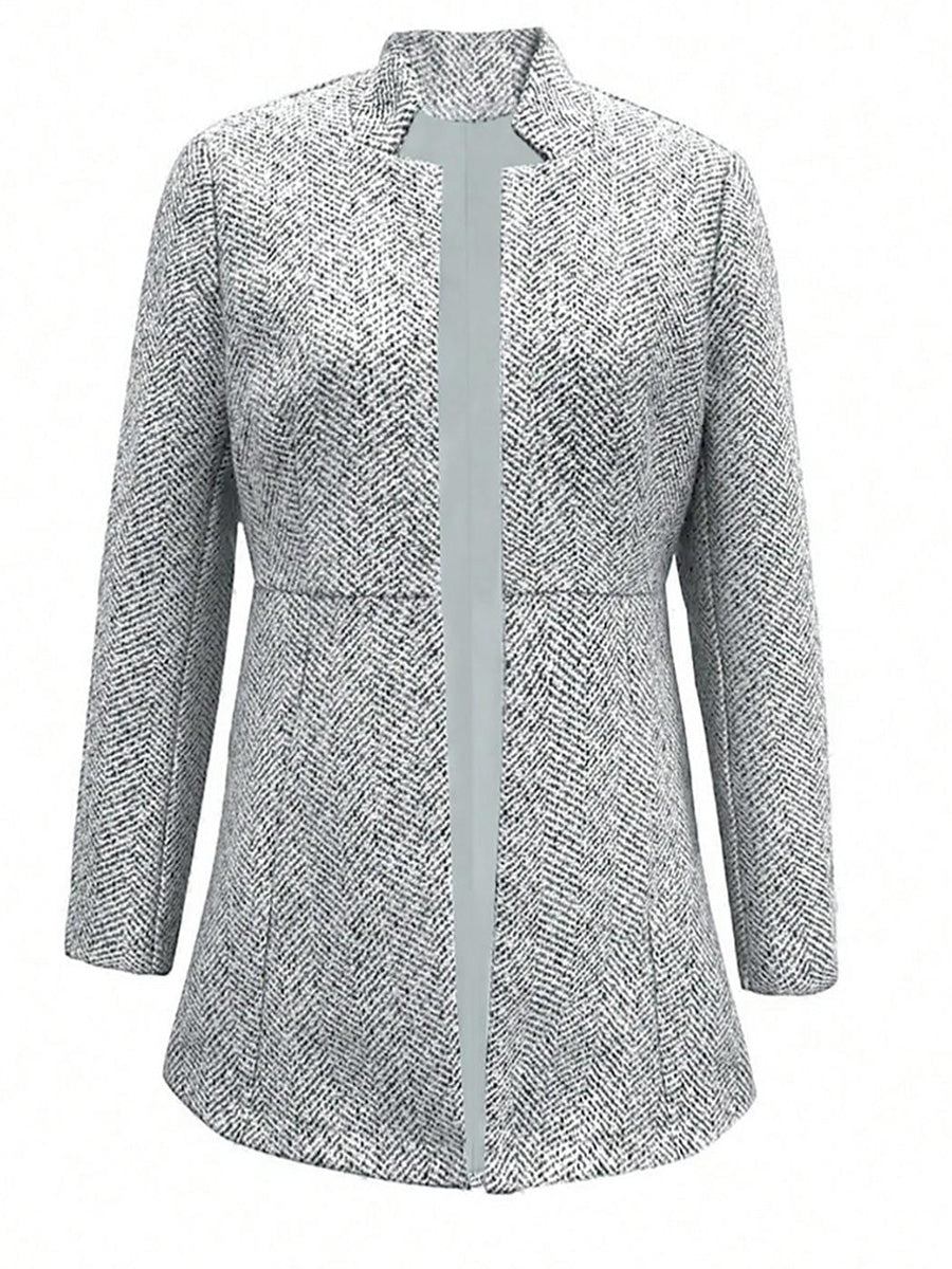 Thickened Tweed Classic Coat