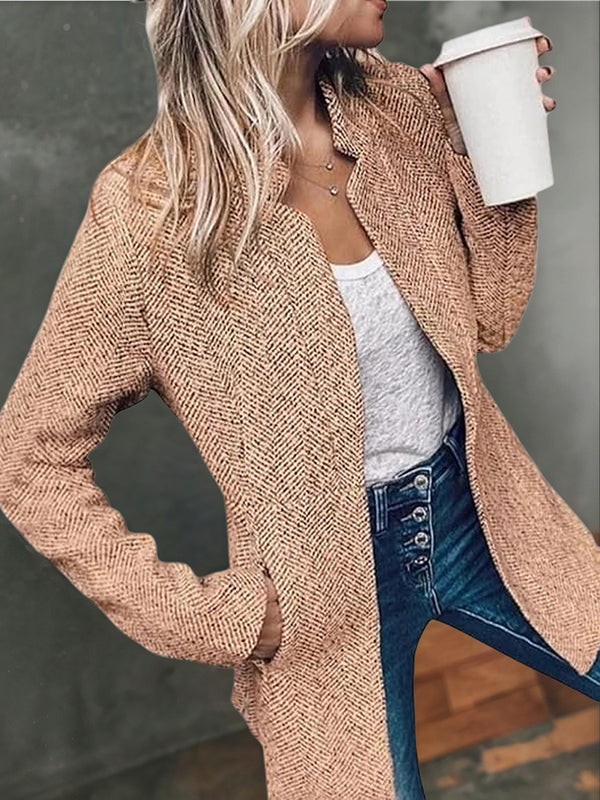 Thickened Tweed Classic Coat