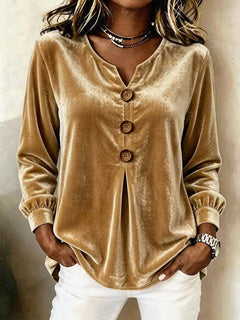 Timeless Velvet V-Neck Top