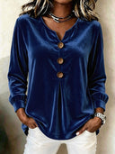 Timeless Velvet V-Neck Top