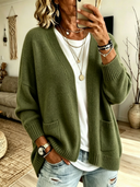 Timeless Solid Color Knit Cardigan