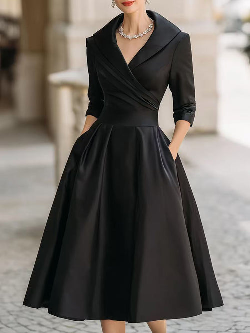 Timeless Elegance Long-Sleeve Dress