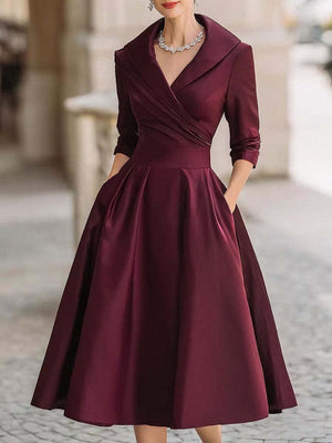 Timeless Elegance Long-Sleeve Dress