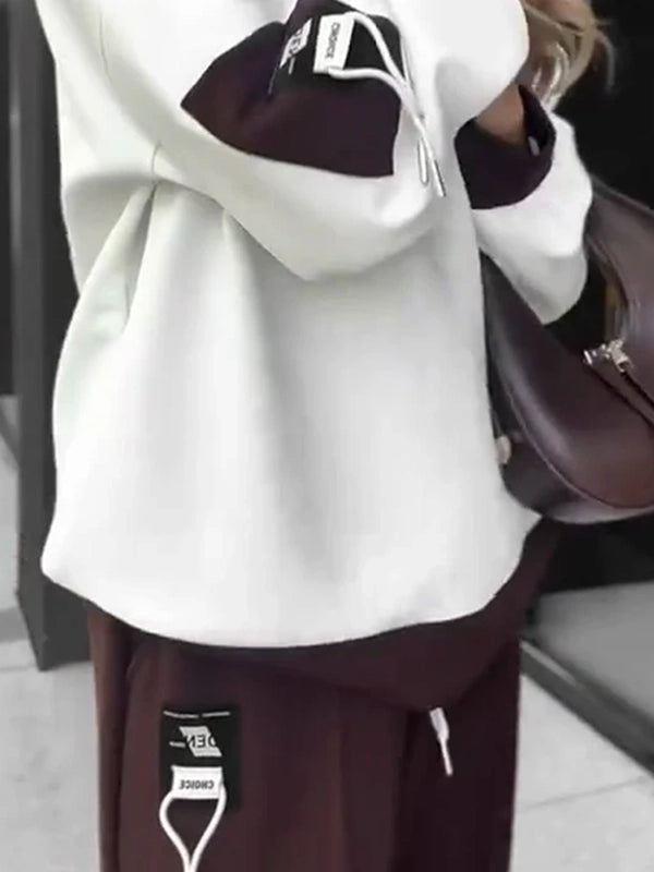 Trendy Color-Blocked Casual Fashion Set