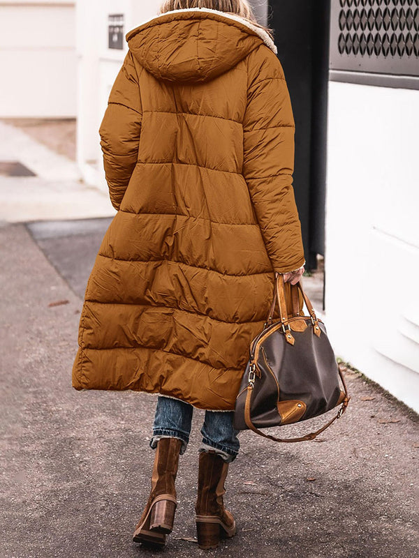 Two-in-One Reversible Cotton Hoodie Jacket