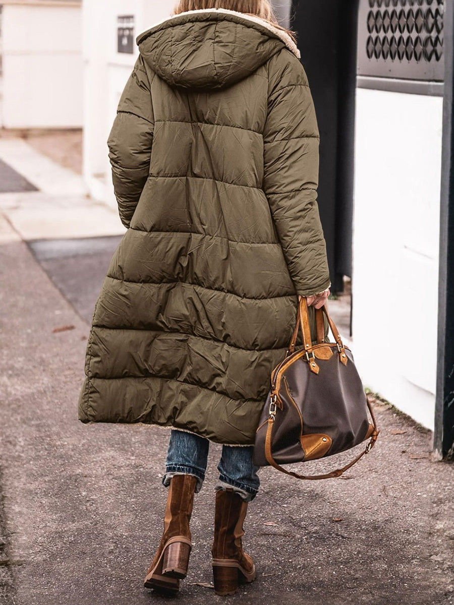 Two-in-One Reversible Cotton Hoodie Jacket