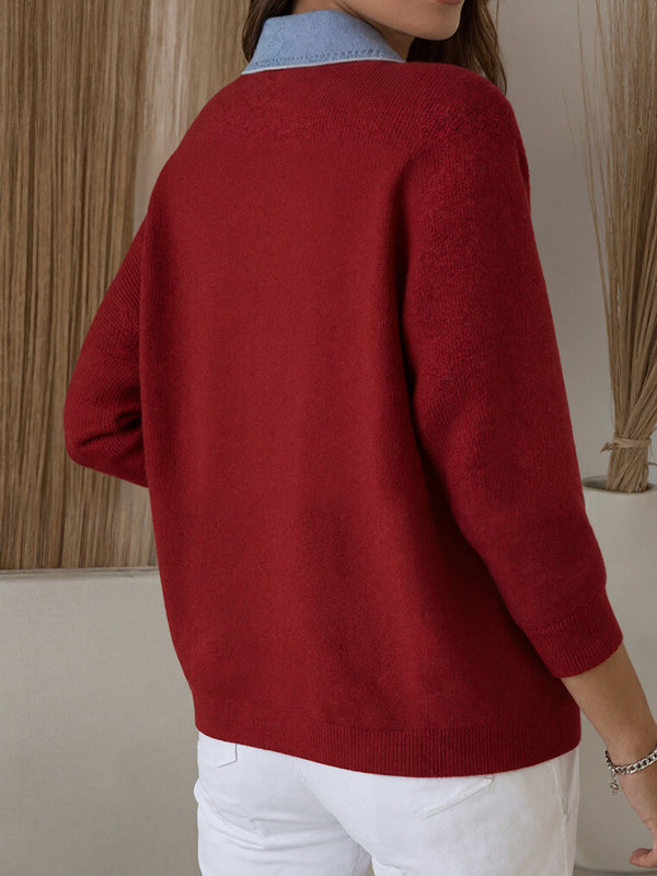 Unique Denim Patchwork Cardigan