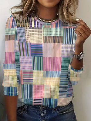 Versatile All-Season Printed Top