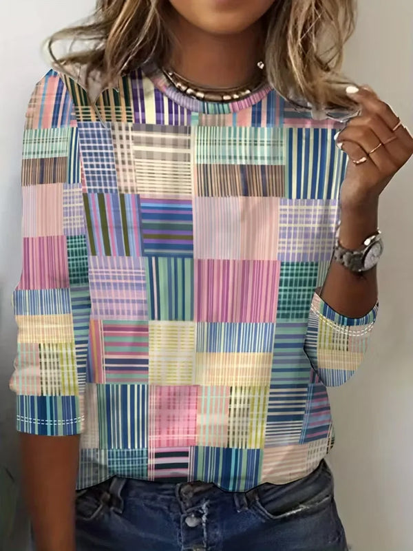 Versatile All-Season Printed Top