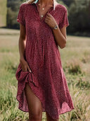 Vintage Polka Dot Midi Dress