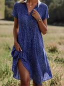 Vintage Polka Dot Midi Dress