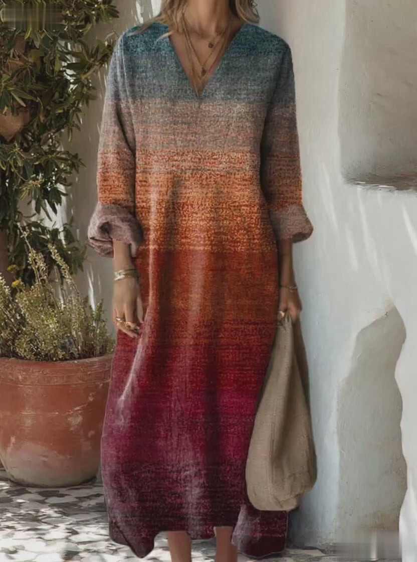 Relaxed Fit Printed Dress